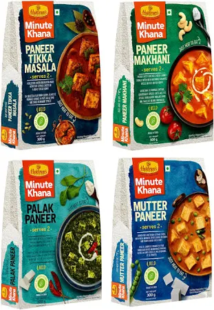 Haldiram's Nagpur Ready To Eat Mutter Paneer 300g, Paneer Makhani 300g, Palak Paneer 300g,